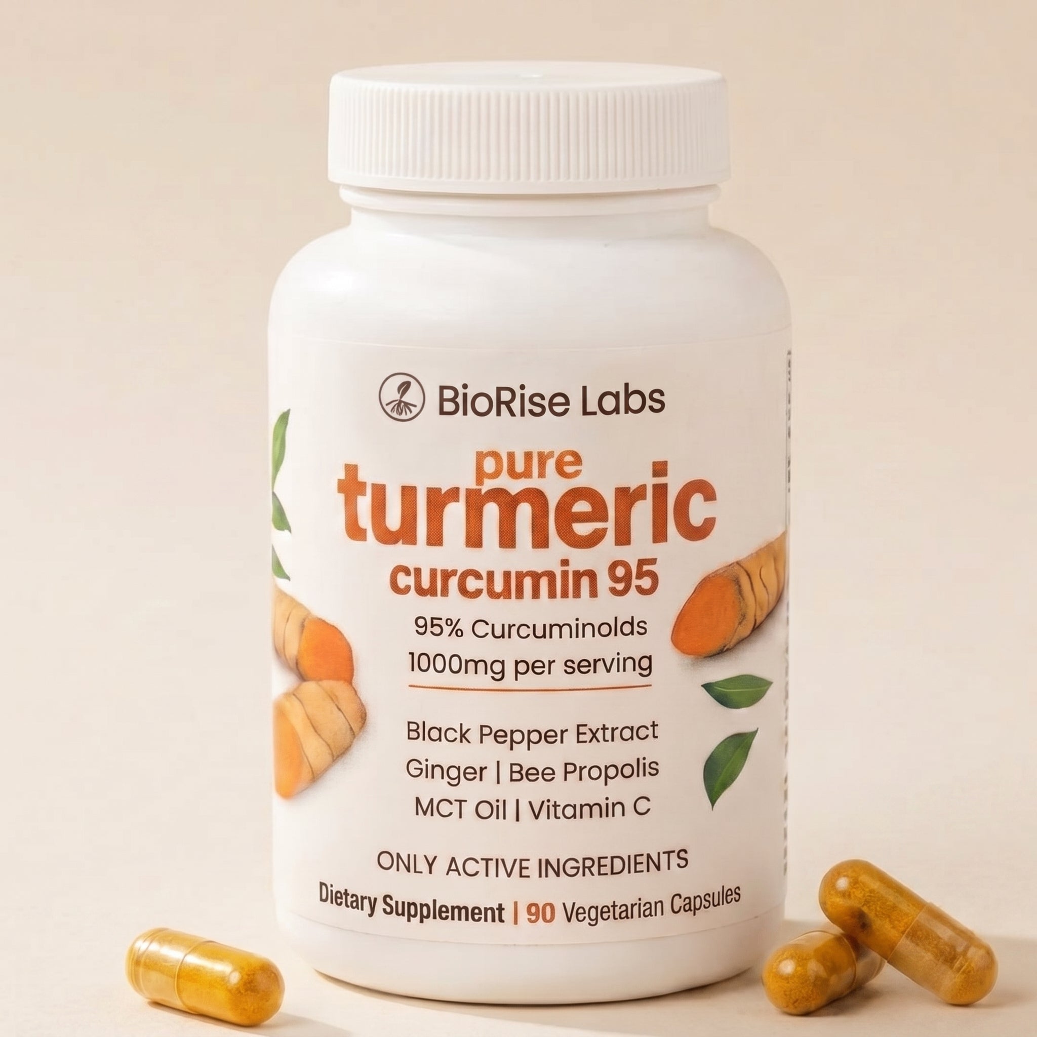 BioRise Labs - Turmeric Curcumin Capsules 1,000mg